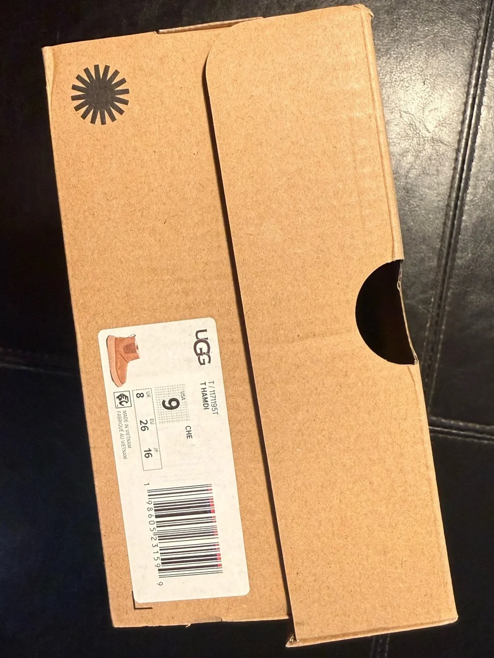NWT UGG Kids Chestnut Hamdi Suede Zip Ankle Boots Unisex Toddler Size 9